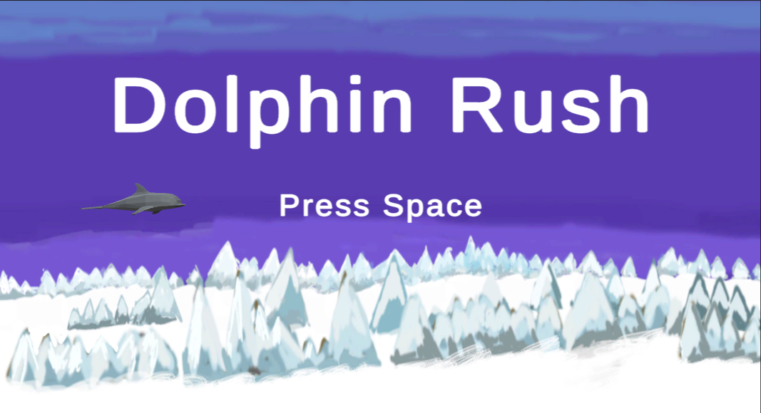 Dolphin Rush opening screen